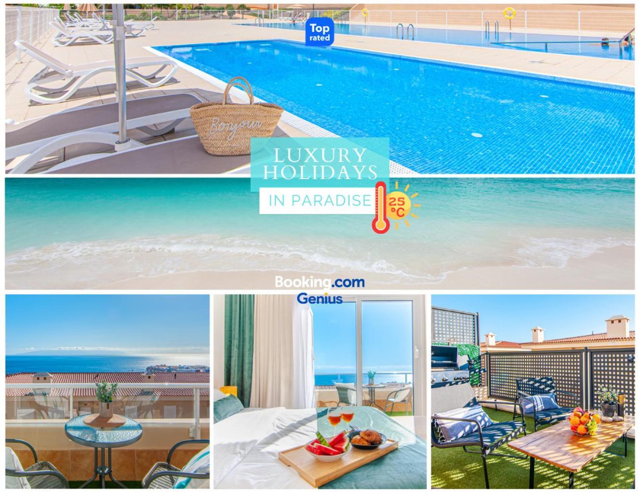 Вілла Luxury Townhouse With Panoramic Sea View Пуерто-де-Сантьяго Екстер'єр фото